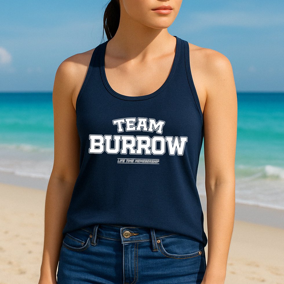 Team Burrow Proud Family Surname, Last Name Team Burrow Womens Tank Top