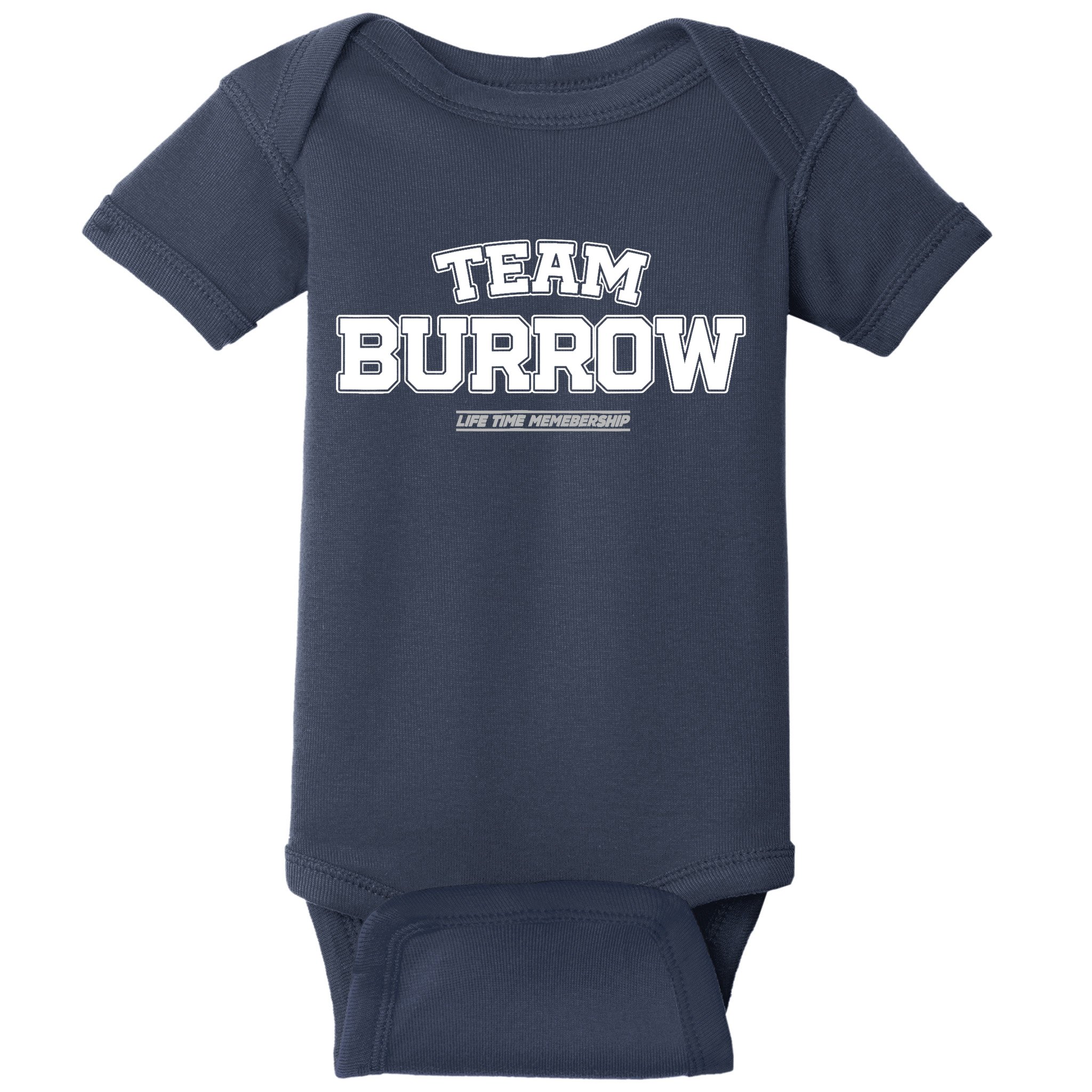 Team Burrow Proud Family Surname, Last Name Team Burrow Baby Bodysuit