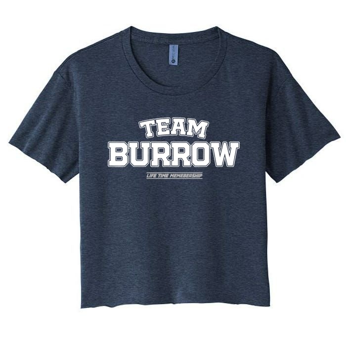 Team Burrow Proud Family Surname, Last Name Team Burrow Women's Crop Top Tee