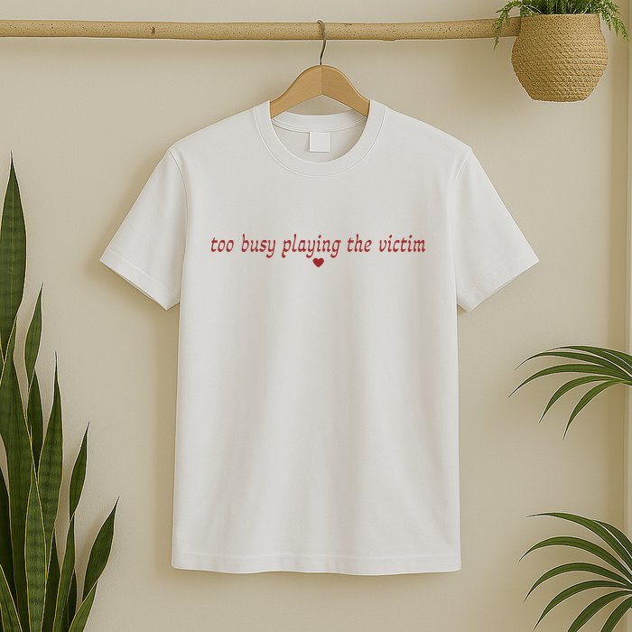 Too Busy Playing The Victim T-Shirt
