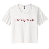 Too Busy Playing The Victim Crop Top