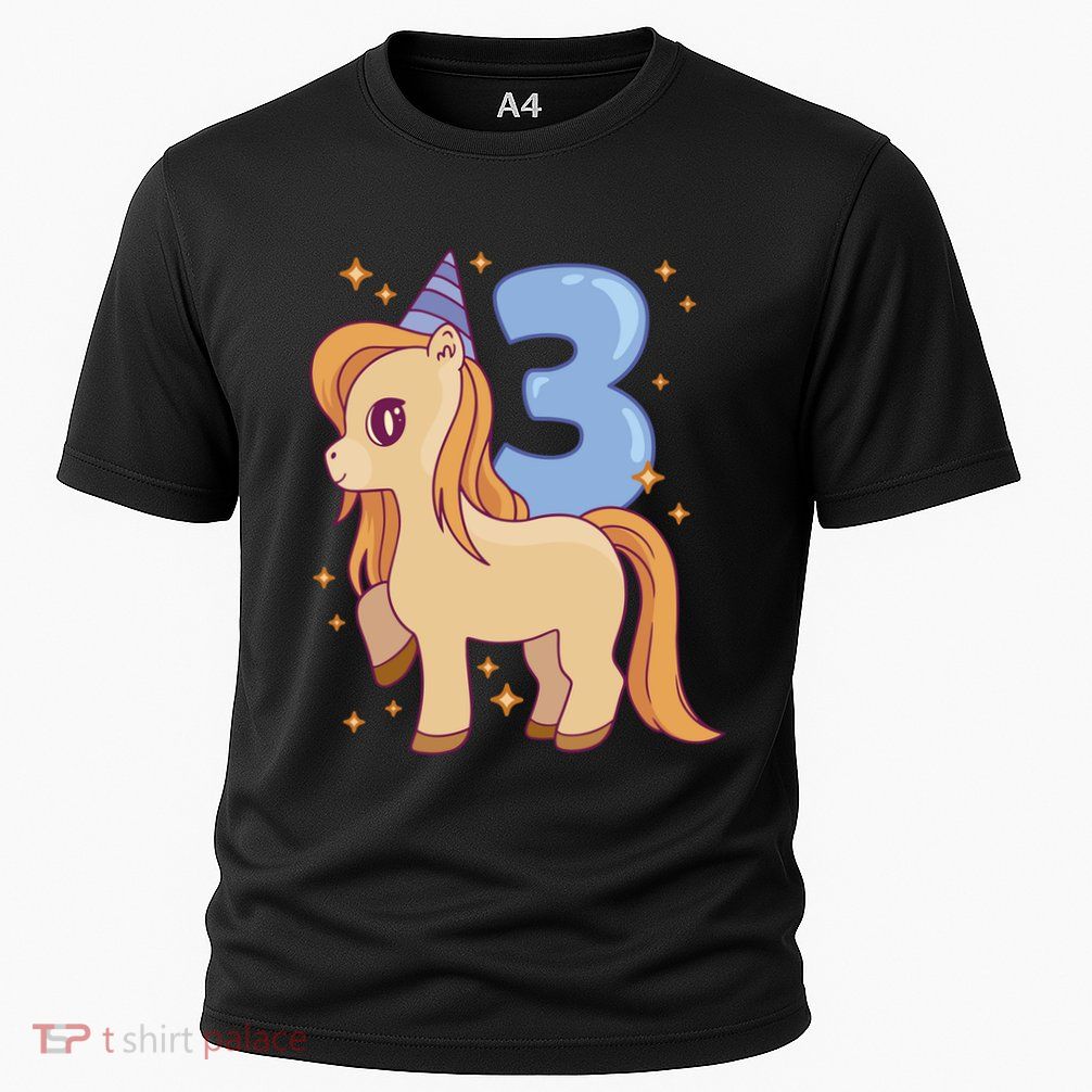 Third Birthday Pony Gift Performance Shirt
