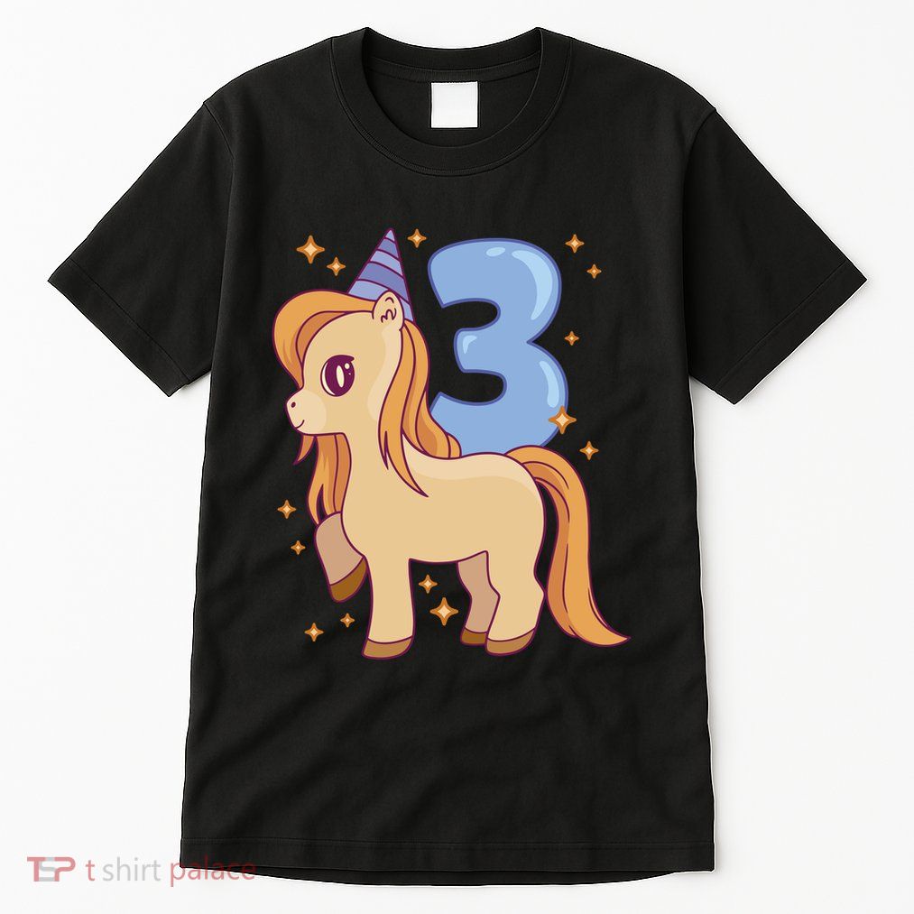Third Birthday Pony Gift Tall T-Shirt