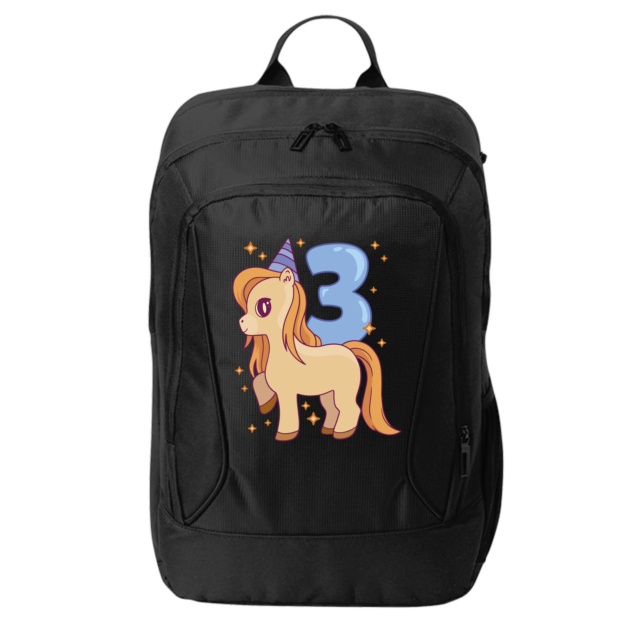 Third Birthday Pony Gift City Backpack