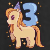 Third Birthday Pony Gift Adult Drive Performance Visor