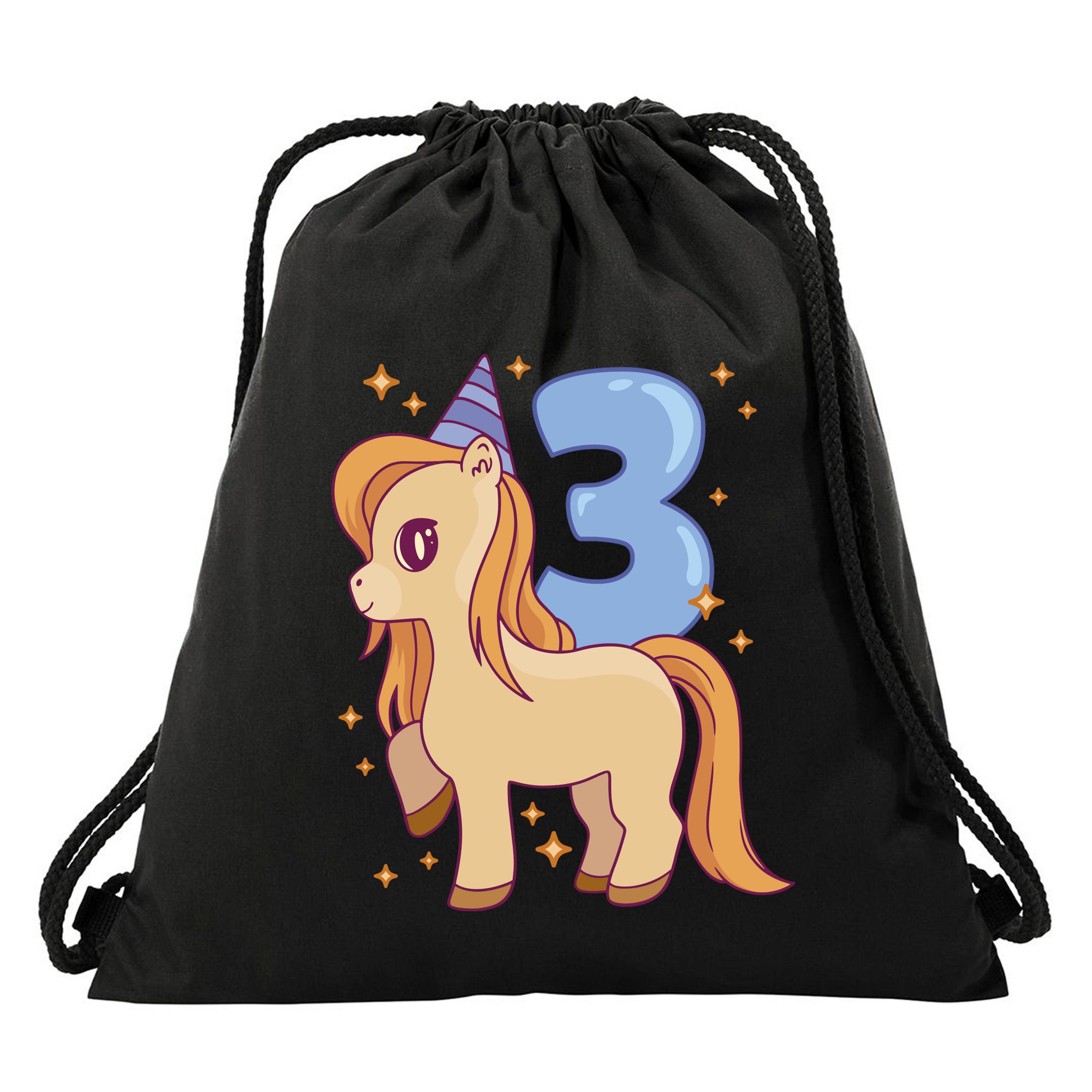 Third Birthday Pony Gift Drawstring Bag