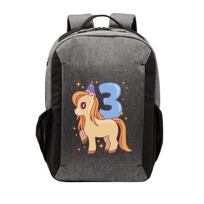 Third Birthday Pony Gift Vector Backpack
