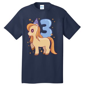 Third Birthday Pony Gift Tall T-Shirt