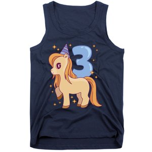 Third Birthday Pony Gift Tank Top