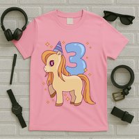 Third Birthday Pony Gift T-Shirt
