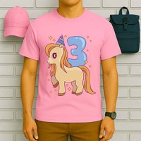 Third Birthday Pony Gift T-Shirt