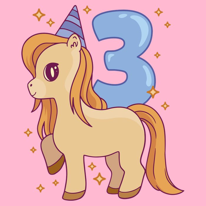 Third Birthday Pony Gift T-Shirt