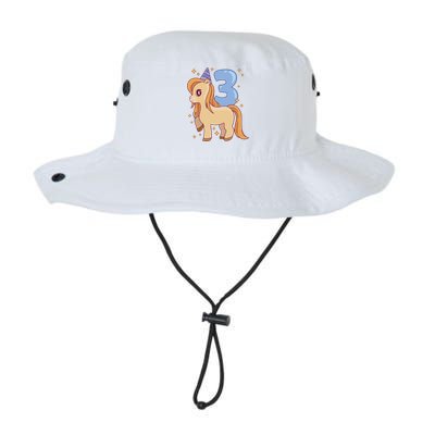 Third Birthday Pony Gift Legacy Cool Fit Booney Bucket Hat