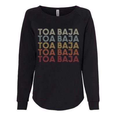 Toa Baja Puerto Rico Toa Baja Pr Vintage Text Womens California Wash Sweatshirt