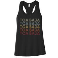 Toa Baja Puerto Rico Toa Baja Pr Vintage Text Women's Racerback Tank