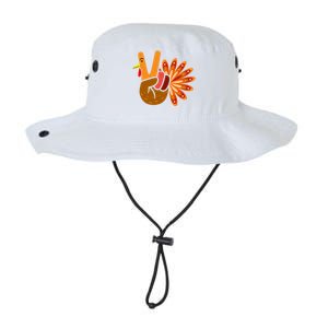 Thanksgiving Blessed Peace Hand Sign Thankful Turkey Gift Legacy Cool Fit Booney Bucket Hat