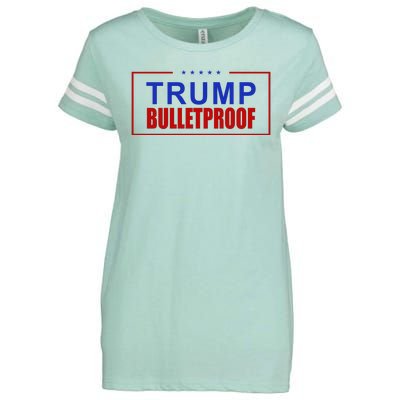 Trump Bulletproof Pro Trump America Enza Ladies Jersey Football T-Shirt