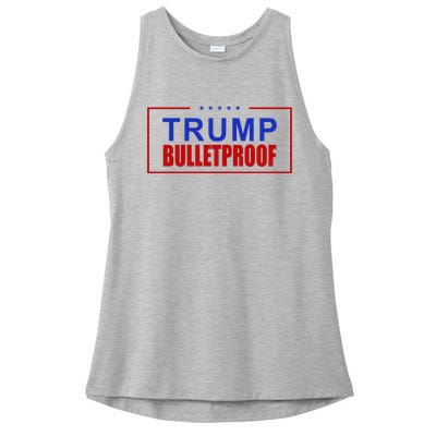 Trump Bulletproof Pro Trump America Ladies PosiCharge Tri-Blend Wicking Tank