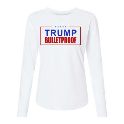 Trump Bulletproof Pro Trump America Womens Cotton Relaxed Long Sleeve T-Shirt