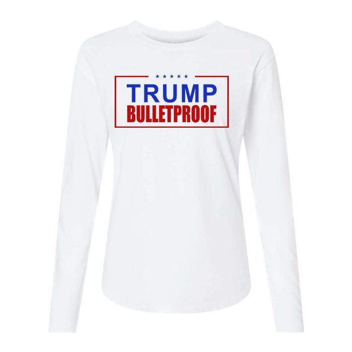 Trump Bulletproof Pro Trump America Womens Cotton Relaxed Long Sleeve T-Shirt