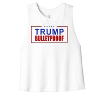 Trump Bulletproof Pro Trump America Women's Racerback Cropped Tank