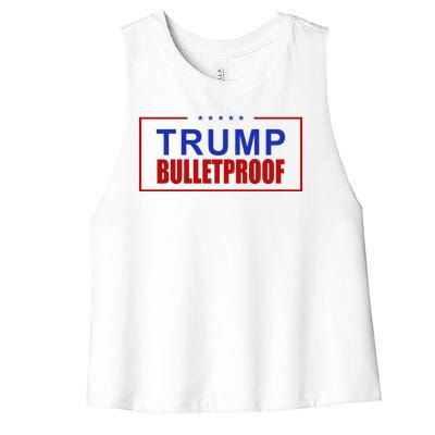 Trump Bulletproof Pro Trump America Women's Racerback Cropped Tank