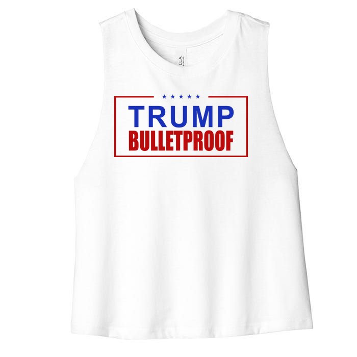 Trump Bulletproof Pro Trump America Women's Racerback Cropped Tank