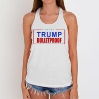 Trump Bulletproof Pro Trump America Women's Knotted Racerback Tank