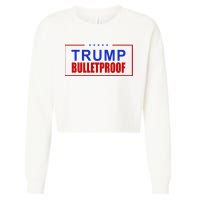 Trump Bulletproof Pro Trump America Cropped Pullover Crew