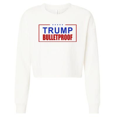 Trump Bulletproof Pro Trump America Cropped Pullover Crew