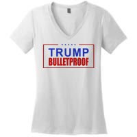 Trump Bulletproof Pro Trump America Women's V-Neck T-Shirt