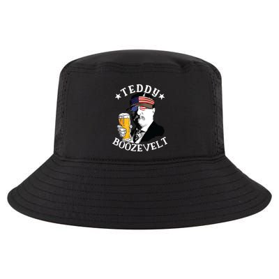 Teddy Boozevelt President Theodore Roosevelt Drinking Beer Cool Comfort Performance Bucket Hat