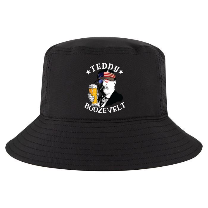 Teddy Boozevelt President Theodore Roosevelt Drinking Beer Cool Comfort Performance Bucket Hat