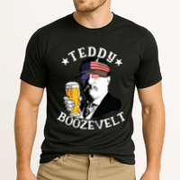 Teddy Boozevelt President Theodore Roosevelt Drinking Beer Cooling Performance Crew T-Shirt
