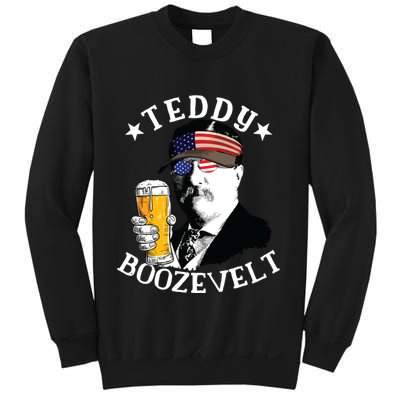 Teddy Boozevelt President Theodore Roosevelt Drinking Beer Sweatshirt