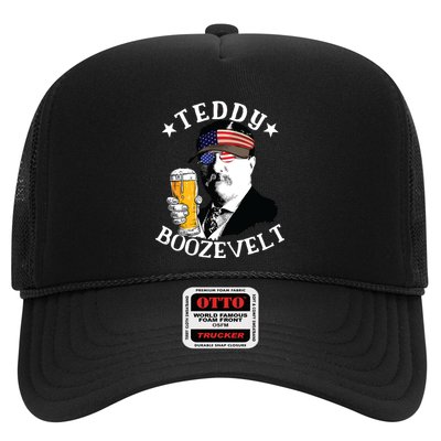 Teddy Boozevelt President Theodore Roosevelt Drinking Beer Trucker Hat