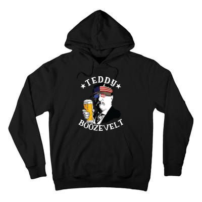 Teddy Boozevelt President Theodore Roosevelt Drinking Beer Tall Hoodie