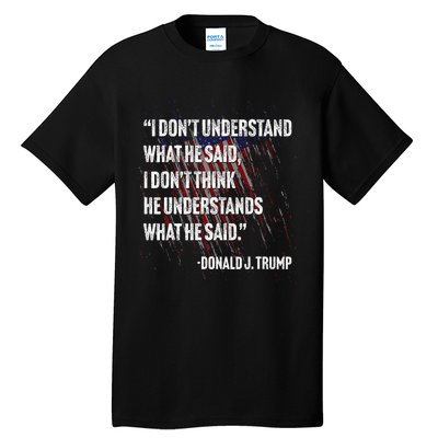 Trump Biden Presidential Debate 2024 Funny Tall T-Shirt