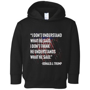 Trump Biden Presidential Debate 2024 Funny Toddler Hoodie