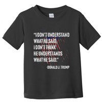 Trump Biden Presidential Debate 2024 Funny Toddler T-Shirt