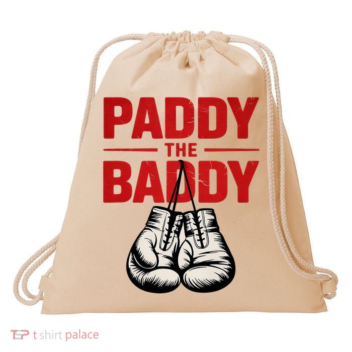  The Baddy Paddy Design Fathers Day Retro Drawstring Bag