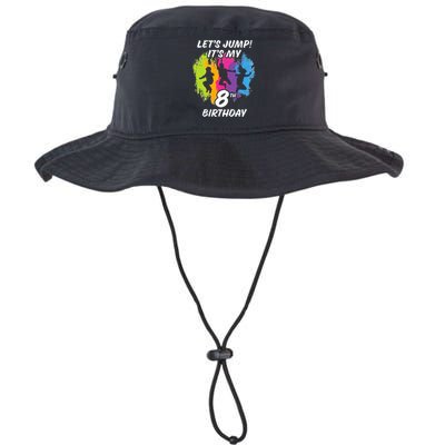 Trampoline Bounce Party LetS Jump. ItS My 8th Birthday Legacy Cool Fit Booney Bucket Hat