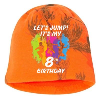 Trampoline Bounce Party LetS Jump. ItS My 8th Birthday Kati - Camo Knit Beanie