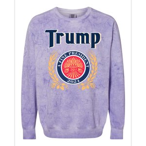 Trump Best President A Fine President 2024 2028 Colorblast Crewneck Sweatshirt