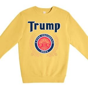 Trump Best President A Fine President 2024 2028 Premium Crewneck Sweatshirt