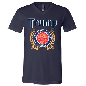 Trump Best President A Fine President 2024 2028 V-Neck T-Shirt