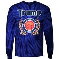 Trump Best President A Fine President 2024 2028 Tie-Dye Long Sleeve Shirt