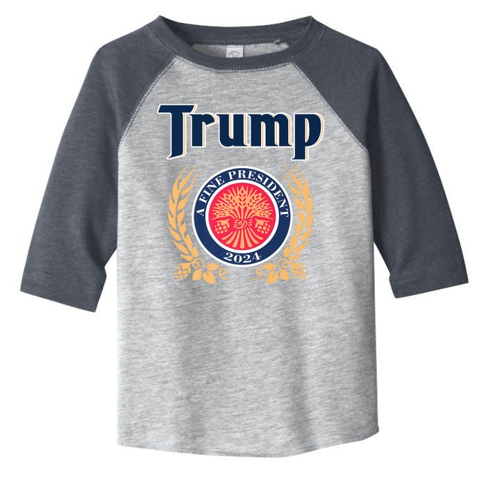 Trump Best President A Fine President 2024 2028 Toddler Fine Jersey T-Shirt