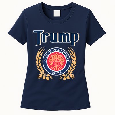 Trump Best President A Fine President 2024 2028 Womens T-Shirt