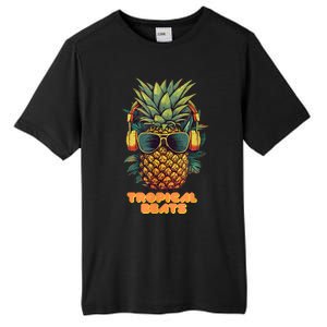 Tropical Beats Pineapple DJ Fun And Unique Graphic Tall Fusion ChromaSoft Performance T-Shirt